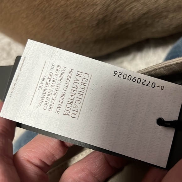 Armani Exchange NWT $98 women’s khaki pants stretch Sz 4 ankle - Picture 5 of 6